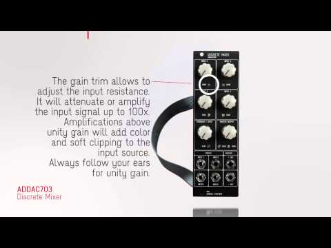 ADDAC703 Discrete Mixer - Part 1