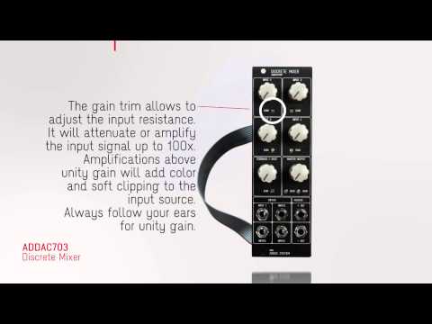 ADDAC System - ADDAC703 Discrete Mixer - Eurorack image 3