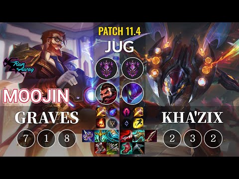 RNW Moojin Graves vs Kha'Zix Jungle - KR Patch 11.4