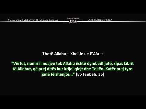 Vlera e muajit Muharrem dhe ditës së Ashuras – Shejkh Salih El-Feuzan