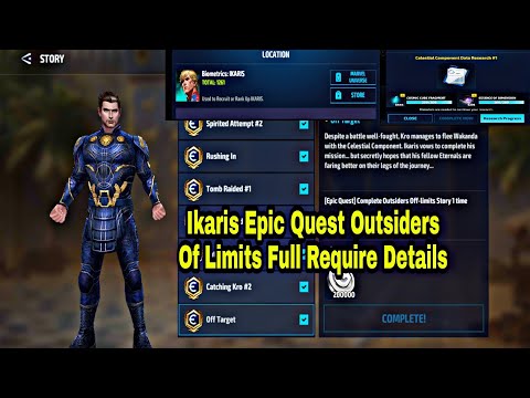 Ikaris Epic Quest Outsiders Of Limits Full Require Details - Marvel Future Fight