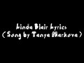 Linda Blair Lyrics ( Song by Tanya Markova )