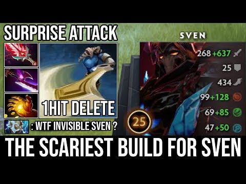 This is the Scariest Build For Sven | WTF 100% Crit Bloodthorn + Invisible Silver Edge 1Shot DotA 2