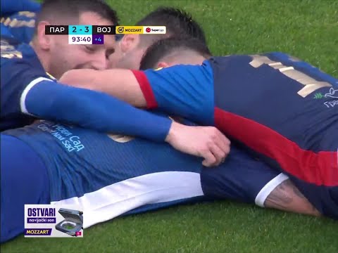 MOZZART BET SUPERLIGA SRBIJE (33. kolo, plej-of): Partizan - Vojvodina 2:3 / 02. 05. 2024.