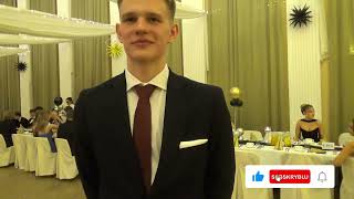 Mikołaj Litoborski mistrz Polski w pływaniu na 800 m. zatańczył w pierwszej parze Poloneza!