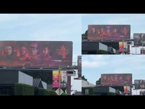Stranger Things 4 Sunset Strip Billboards (Los Angeles, California 2022)