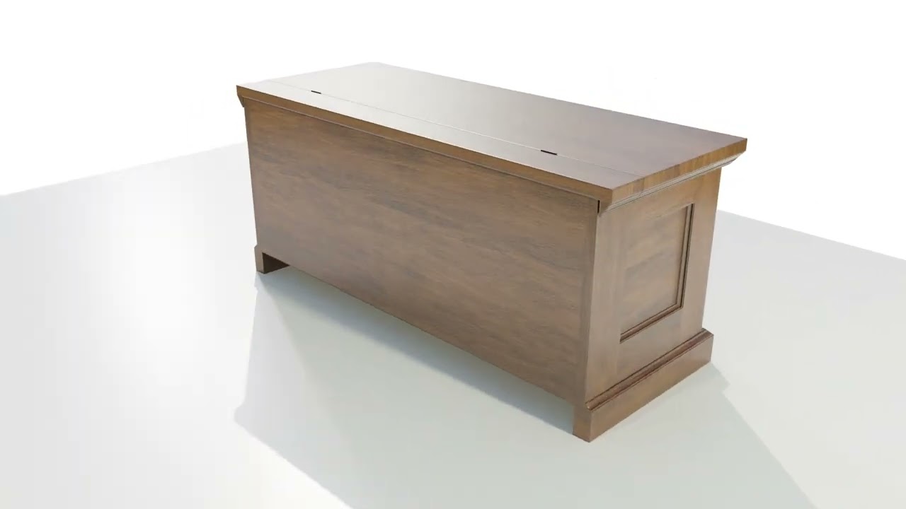 Wooden Chest 3D Model