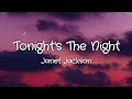 Janet Jackson - Tonight's The Night (lyrics)