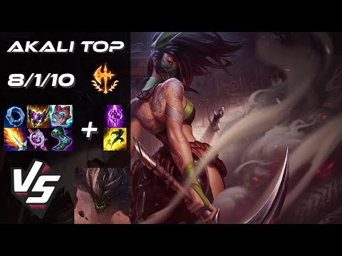 TOP Akali vs Malphite - EU Challenger Patch 14.23