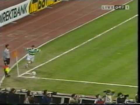 EC 95/96: Rapid Wien - Feyenoord, Tor zum 1:0