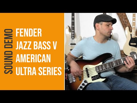Fender American  Ultra Jazz Bass V - Sound Demo (no talking)
