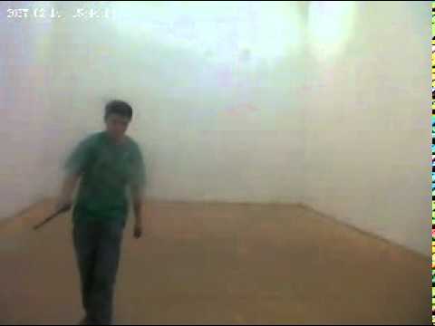 MacGyver Style Video 7 Cutting Off a Celing Shot in Racquetball
