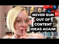 How to find endless content ideas (that work!!!)