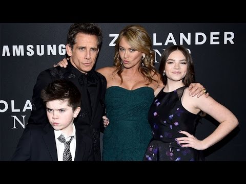 Ben Stiller and Christine Taylor 'Blue Steel' With Their Adorable Kids for 'Zoolander 2'