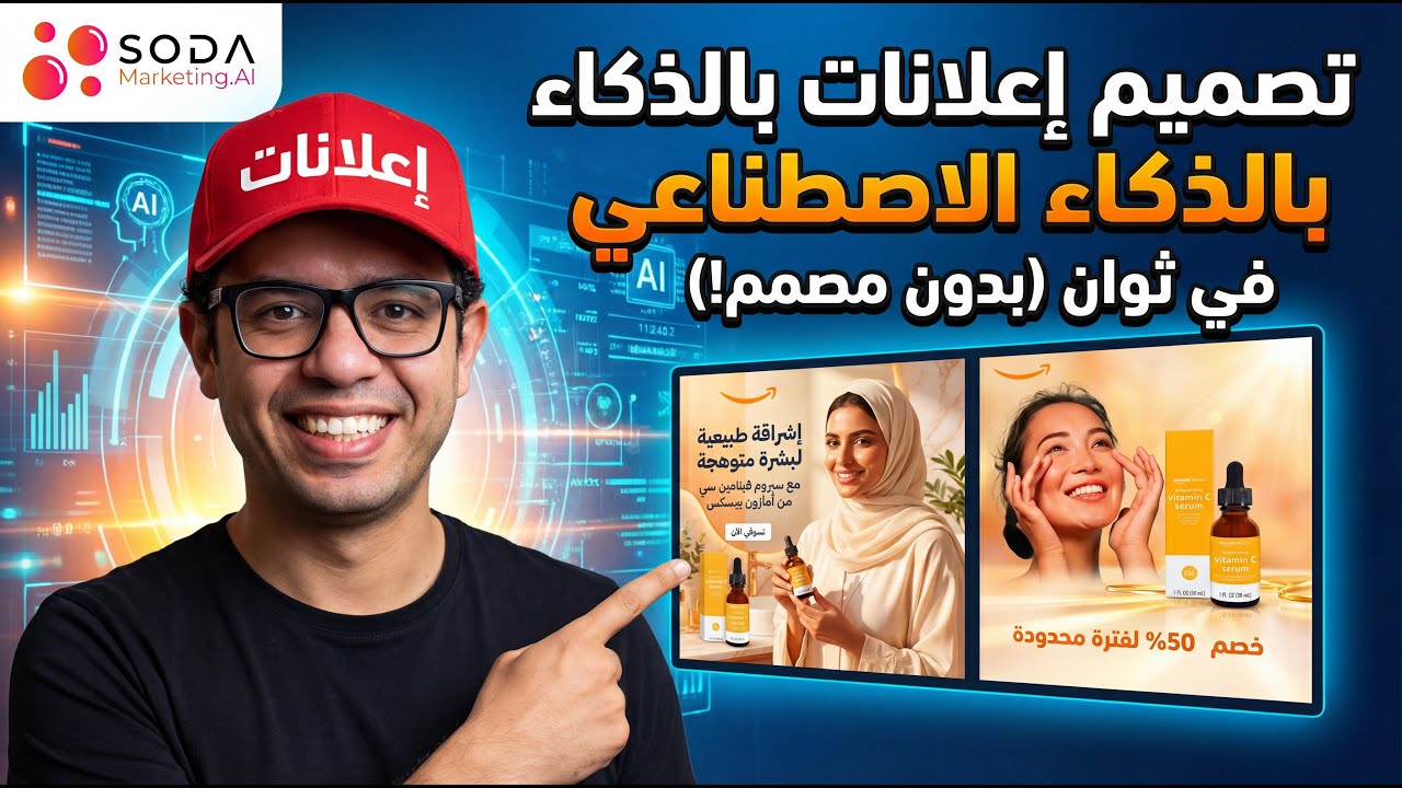 تصميم إعلانات بالذكاء الاصطناعي في ثوان (بدون مصمم!)