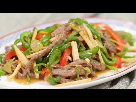 牛もも肉の青椒肉絲