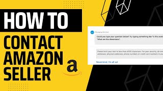 How To Contact A Third-Party Amazon Seller - Quick and Easy