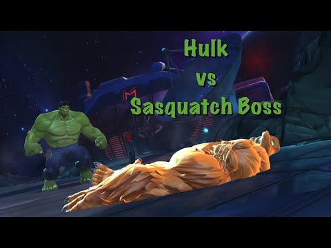 Hulk vs Rank 2 Sasquatch Boss (AW - Sugar Pill) | MCOC