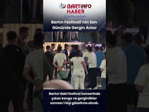Bartın Festivali’nin son gününde gergin anlar #bartın #haber #gündem #sondakika #festival