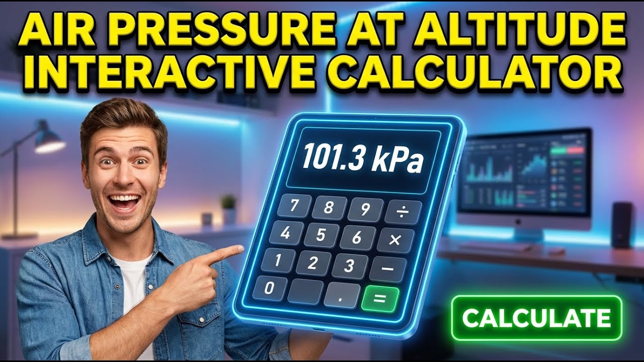 Air Pressure At Altitude Interactive Calculator