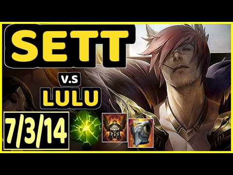 DUMBLEDOGE (SETT) vs LULU - 7/3/14 KDA BOTTOM SUPPORT GAMEPLAY - EUW Ranked DIAMOND