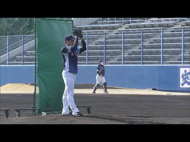 【ライオンズ春季キャンプ】ライオンズ・平井 ワインドアップ投法を披露!! 2021/2/4
