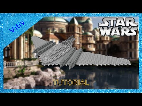 Star Wars Nubian J-Type Diplomatic Barge in Minecraft - 1:1 Scale - Tutorial