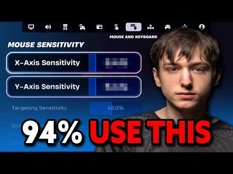 This is the MOST USED Sensitivity by Fortnite Pros..