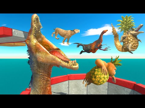 Miss the Jump and Fall Into the Spinosaurus Mouth | ARBS Challenge