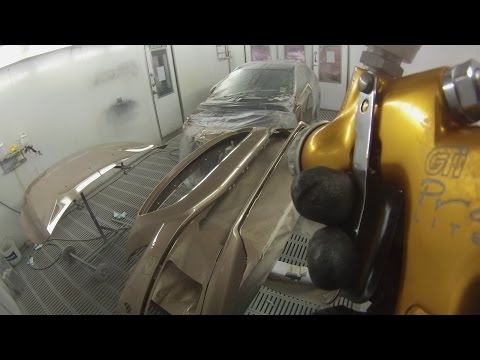 Volvo V40 RAW Copper Met Spray Painting