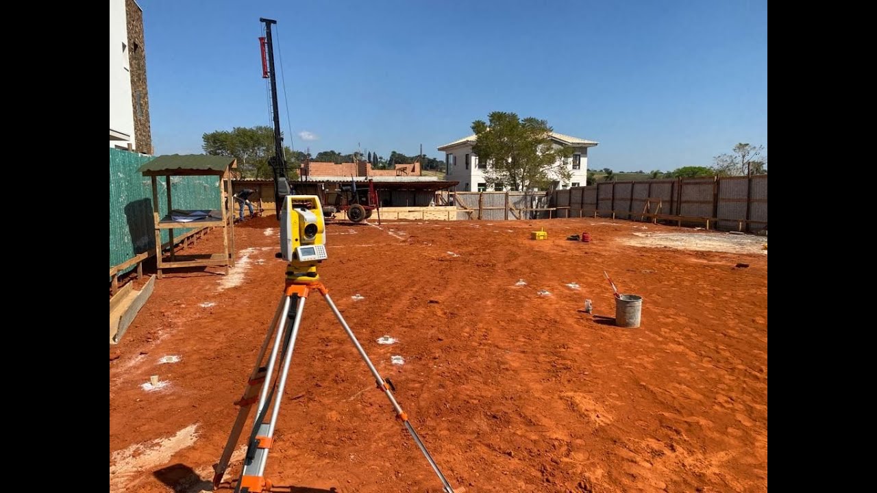 LOCAÇÃO DE OBRA NA PRÁTICA COM ESTAÇÃO TOTAL + INTERCESSÃO À RÉ