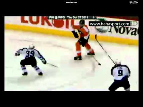 Flyers - Jets ,Jagr assisted