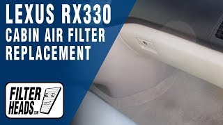 How to Replace Cabin Air Filter 2005 Lexus RX330 | AQ1064
