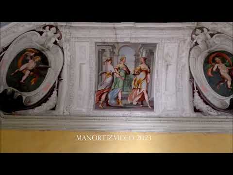 PALAZZO GIUSTINIANI a Bassano Romano nella Tuscia viterbese, struttura architettonica ed affreschi