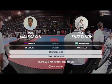 Davit Kirakosyan(ARM) - Vadim Khestanov (KAZ). IFK World Championship 2025 - Leipzig, Final