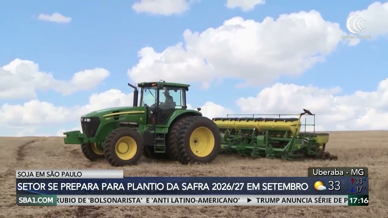 Produtores paulistas se preparam para plantio da soja 2026/27 em setembro