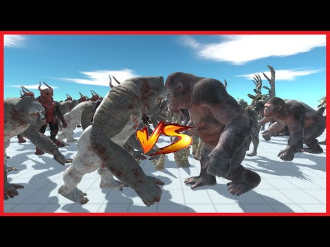 28 GORO & SCOURGE VS 40 OLD GORO & KOZAROG - ANIMAL REVOLT BATTLE SIMULATOR