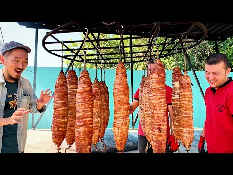 UNSEEN STREET FOOD IN IZMIR 🇹🇷 Underground Roasted Kokorec 🔥