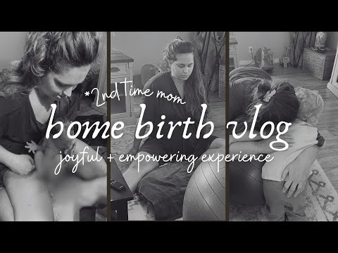 POSITIVE HOME BIRTH VLOG | Fast Unmedicated Birth of Our 2nd Baby