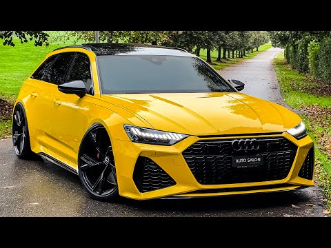 STUNNING! Audi RS6 Avant in Vegas Yellow - Sound, Interior and Exterior