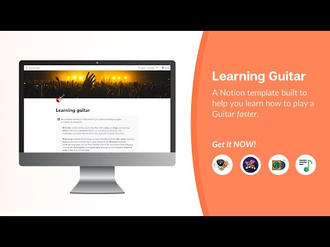 Learn Guitar | Notion Template| Prototion