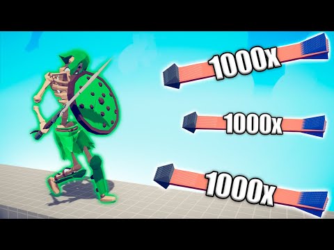 ZOMBIE SKELETON GIANT vs 1000x OVERPOWERED UNITS - TABS | Totally Accurate Battle Simulator 2023
