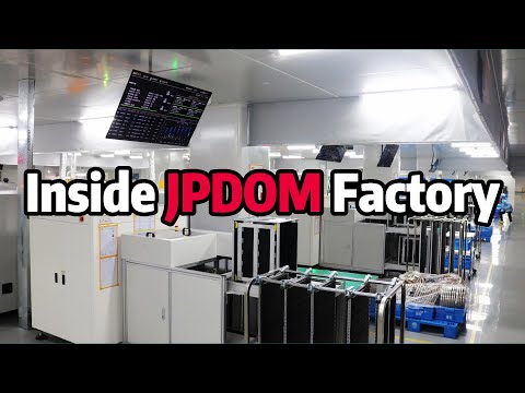 Close look into JPODM's network equipment super-manufacturing factory in 1min.