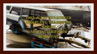 Jeep Wagoneer Full Teardown Disassembly Series, How to Remove the AC, Bracket, and Alternator.