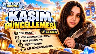 KASIM GÜNCELLEMESİ: YENİ ETKİNLİK, ŞEF PRESTİJ GÖRÜNÜMÜ, JUSTUS ÇIKIŞ TARİHİ? | 