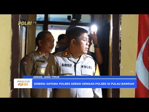 KAPOLRES GRESIK TINJAU POLSEK DI PULAU BAWEAN