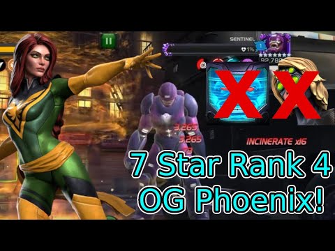 7 Star Rank 4 Phoenix Gameplay! Underrated Cosmic! | Marvel Contest Of Champions
