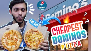 Trying Rs 50 Cheapest Domino's Pizzas 🍕 Dominos Pizza Mania, 🍕 Dominos India