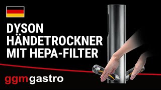 (2 pièces) DYSON | AIRBLADE 9kJ - Sèche-mains avec capteur et filtre HEPA -  inox brossé