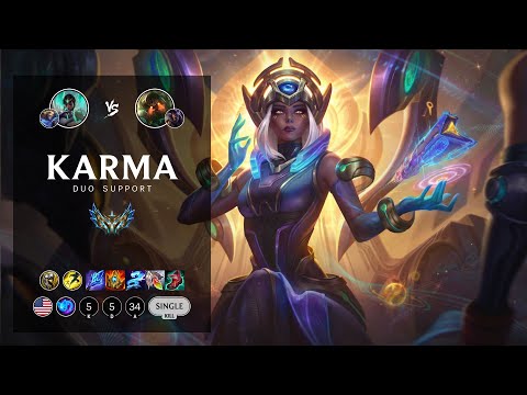 Karma Support vs Nautilus - NA Challenger Patch 12.17